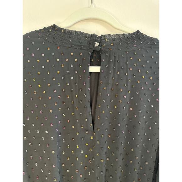 Torrid Clip Dot Blouson Long Sleeve High Neck Whimsy Fairy Goth Dress Plus Sz. 1 - Picture 6 of 11